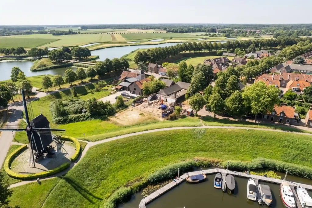 Drone-shot van bovenaf